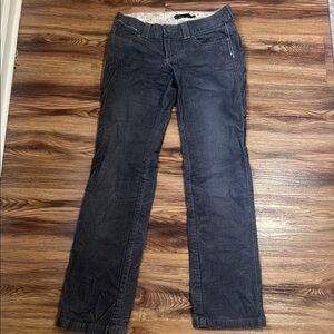 Prana Charcoal Corduroy Pants